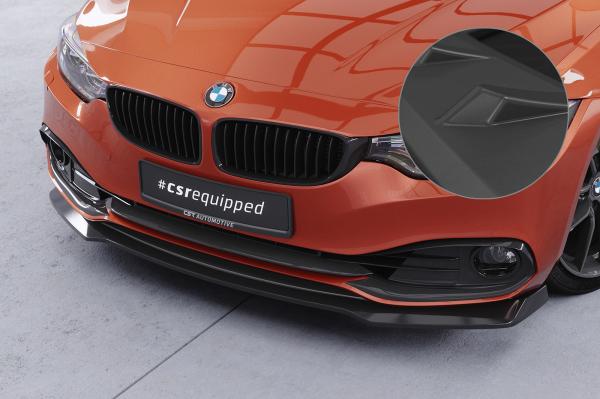 CSR Frontspoiler | Cup-Spoilerlippe mit ABE für BMW 4er F36 Gran Coupe CSL781-L Lackierung erforderlich (schwarz matt)