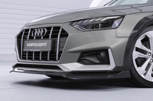 CSR Frontspoiler | Cup-Spoilerlippe mit ABE für Audi A4 B9 (Typ 8W) Allroad CSL783-M Carbon Look matt strukturiert (keine Lackierung erforderlich)