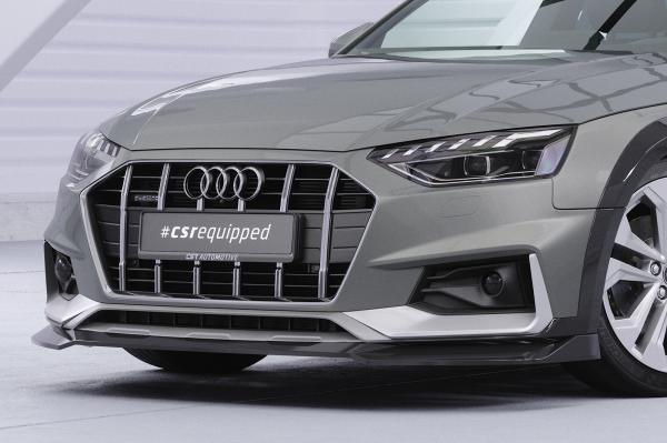 CSR Frontspoiler | Cup-Spoilerlippe mit ABE für Audi A4 B9 (Typ 8W) Allroad CSL783-M Carbon Look matt strukturiert (keine Lackierung erforderlich)