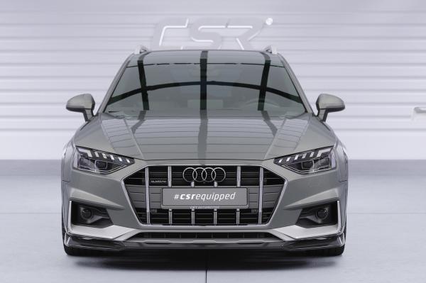 CSR Frontspoiler | Cup-Spoilerlippe mit ABE für Audi A4 B9 (Typ 8W) Allroad CSL783-M Carbon Look matt strukturiert (keine Lackierung erforderlich)