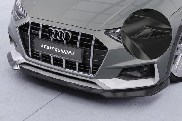 CSR Frontspoiler | Cup-Spoilerlippe mit ABE für Audi A4 B9 (Typ 8W) Allroad CSL783-G Glossy schwarz glänzend (keine Lackierung erforderlich)