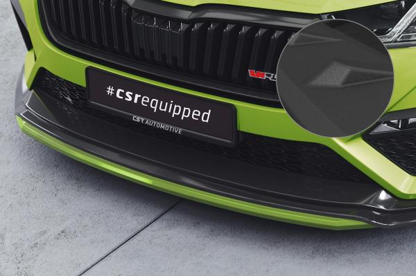 CSR Frontspoiler | Cup-Spoilerlippe mit ABE für Skoda Octavia 4 RS CSL784-S schwarz matt strukturiert (keine Lackierung erforderlich)