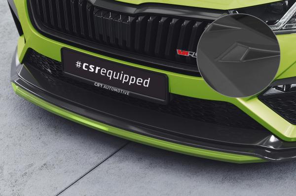 CSR Frontspoiler | Cup-Spoilerlippe mit ABE für Skoda Octavia 4 RS CSL784-L schwarz matt (Lackierung erforderlich)