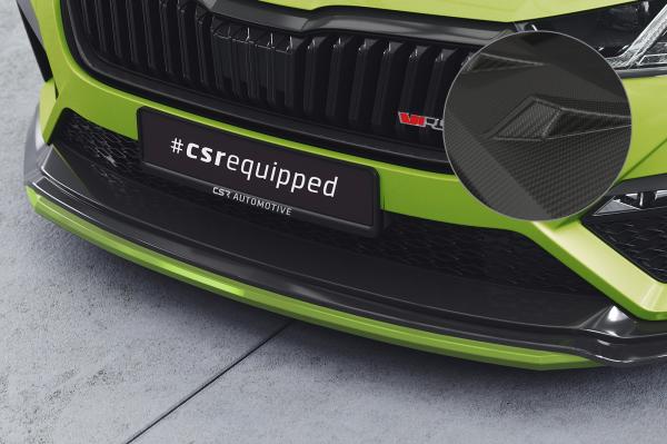 CSR Frontspoiler | Cup-Spoilerlippe mit ABE für Skoda Octavia 4 RS CSL784-M Carbon Look matt strukturiert (keine Lackierung erforderlich)