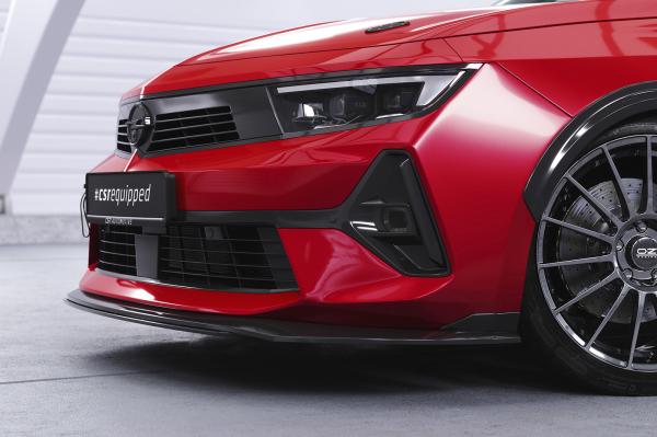 CSR Frontspoiler | Cup-Spoilerlippe mit ABE für Opel Astra L CSL785-M Carbon Look matt strukturiert (keine Lackierung erforderlich)