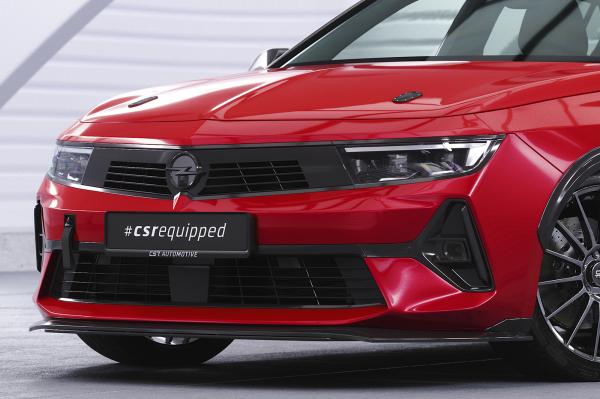 CSR Frontspoiler | Cup-Spoilerlippe mit ABE für Opel Astra L CSL785-M Carbon Look matt strukturiert (keine Lackierung erforderlich)