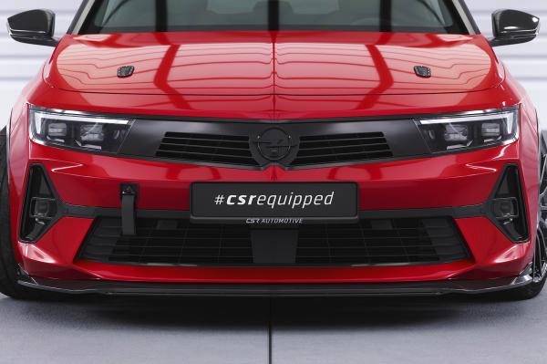 CSR Frontspoiler | Cup-Spoilerlippe mit ABE für Opel Astra L CSL785-M Carbon Look matt strukturiert (keine Lackierung erforderlich)