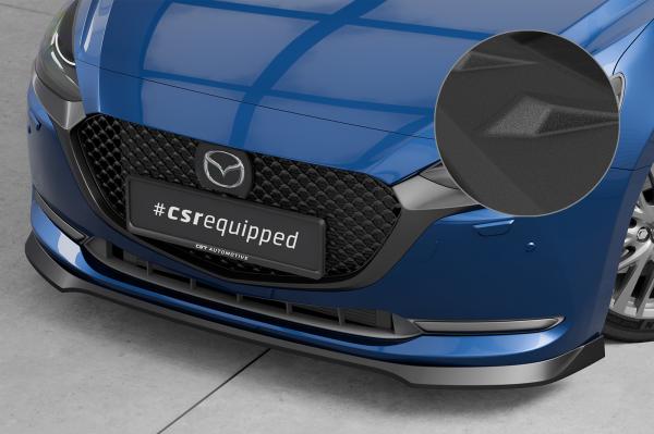 CSR Frontspoiler | Cup-Spoilerlippe mit ABE für Mazda 2 (Typ DJ) CSL789-S schwarz matt strukturiert (keine Lackierung erforderlich)