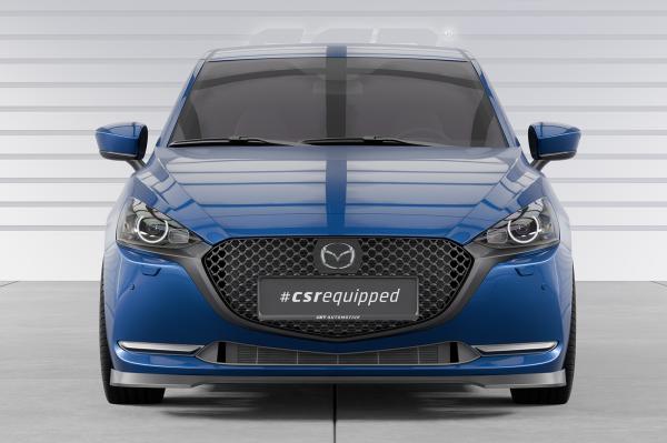 CSR Frontspoiler | Cup-Spoilerlippe mit ABE für Mazda 2 (Typ DJ) CSL789-L schwarz matt (Lackierung erforderlich)