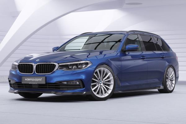 CSR Frontspoiler | Cup-Spoilerlippe mit ABE für BMW 5er G30 / G31 CSL791-L schwarz matt (Lackierung erforderlich)