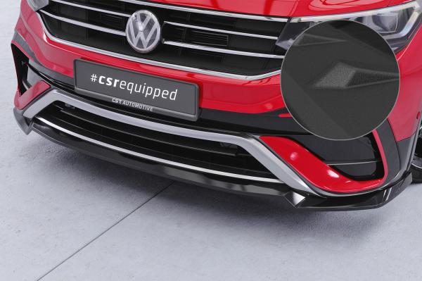 CSR Frontspoiler | Cup-Spoilerlippe mit ABE für VW Tiguan 2 (Typ AD) Allspace CSL793-S schwarz matt strukturiert (keine Lackierung erforderlich)