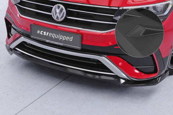 CSR Frontspoiler | Cup-Spoilerlippe mit ABE für VW Tiguan 2 (Typ AD) Allspace CSL793-L schwarz matt (Lackierung erforderlich)