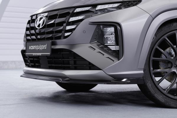 CSR Frontspoiler | Cup-Spoilerlippe mit ABE für Hyundai Tucson 4 (NX4) N-Line CSL795-M Carbon Look matt strukturiert (keine Lackierung erforderlich)