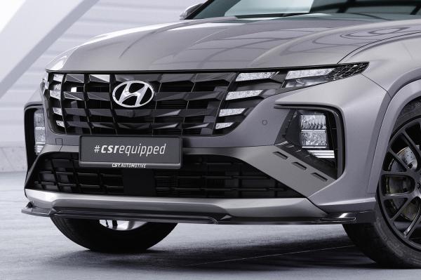 CSR Frontspoiler | Cup-Spoilerlippe mit ABE für Hyundai Tucson 4 (NX4) N-Line CSL795-M Carbon Look matt strukturiert (keine Lackierung erforderlich)