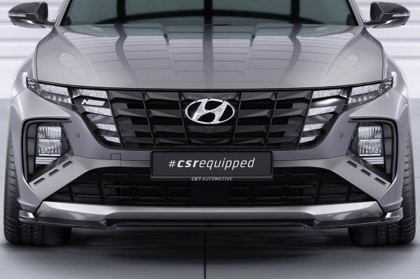 CSR Frontspoiler | Cup-Spoilerlippe mit ABE für Hyundai Tucson 4 (NX4) N-Line CSL795-M Carbon Look matt strukturiert (keine Lackierung erforderlich)