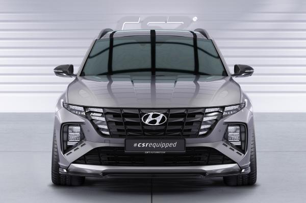 CSR Frontspoiler | Cup-Spoilerlippe mit ABE für Hyundai Tucson 4 (NX4) N-Line CSL795-M Carbon Look matt strukturiert (keine Lackierung erforderlich)