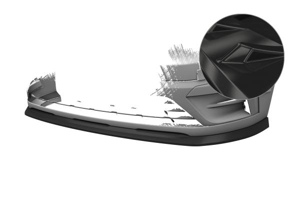 CSR Frontspoiler | Cup-Spoilerlippe mit ABE für Renault Trafic III CSL797-G Glossy schwarz Hochglanz (keine Lackierung erforderlich)