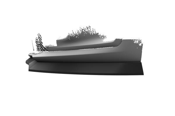 CSR Frontspoiler | Cup-Spoilerlippe mit ABE für Mercedes Benz T-Klasse / Citan (W420) CSL804-L schwarz matt (Lackierung erforderlich)