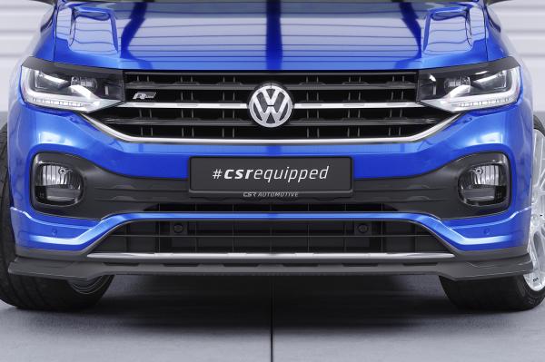 CSR Frontspoiler | Cup-Spoilerlippe mit ABE für VW T-Cross (Typ C1) CSL805-S schwarz matt strukturiert (keine Lackierung erforderlich)