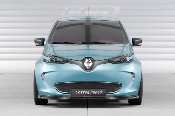 CSR Frontspoiler | Cup-Spoilerlippe mit ABE für Renault Zoe CSL806-L schwarz matt (Lackierung erforderlich)