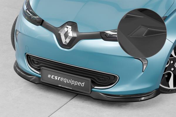 CSR Frontspoiler | Cup-Spoilerlippe mit ABE für Renault Zoe CSL806-L schwarz matt (Lackierung erforderlich)