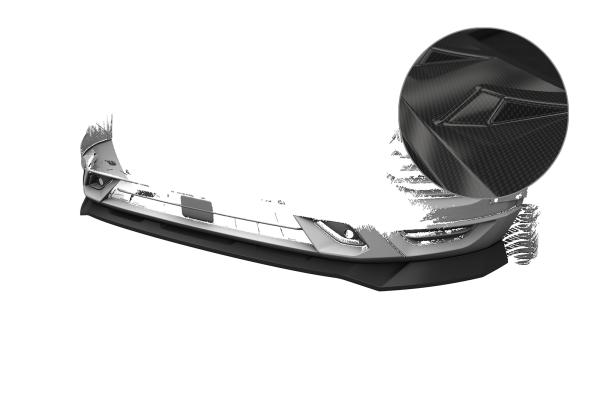 CSR Frontspoiler | Cup-Spoilerlippe mit ABE für Seat Ateca (Typ 5FP, KH7) FR CSL808-C Carbon Look glänzend (keine Lackierung erforderlich)