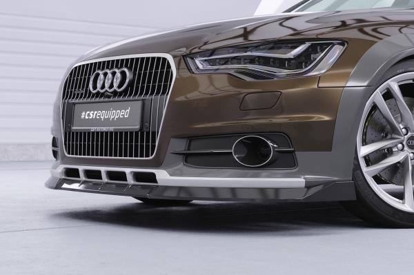 CSR Frontspoiler | Cup-Spoilerlippe mit ABE für Audi A6 C7 (Typ 4G) Allroad CSL809-L Lackierung erforderlich (unlackiert)