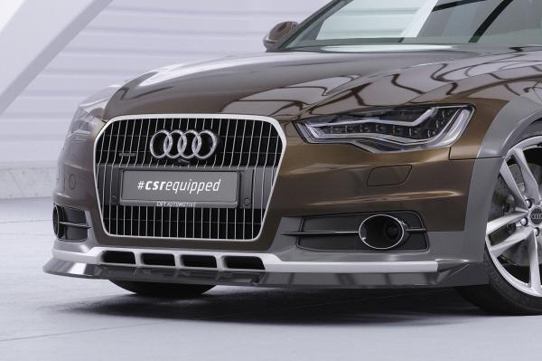 CSR Frontspoiler | Cup-Spoilerlippe mit ABE für Audi A6 C7 (Typ 4G) Allroad CSL809-L Lackierung erforderlich (unlackiert)