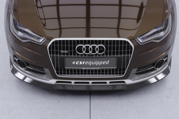 CSR Frontspoiler | Cup-Spoilerlippe mit ABE für Audi A6 C7 (Typ 4G) Allroad CSL809-L Lackierung erforderlich (unlackiert)