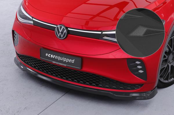 CSR Frontspoiler | Cup-Spoilerlippe mit ABE für VW ID.5 GTX CSL815-S schwarz matt strukturiert (keine Lackierung erforderlich)