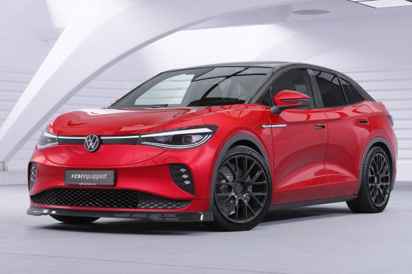CSR Frontspoiler | Cup-Spoilerlippe mit ABE für VW ID.5 GTX CSL815-C Carbon Look Hochglanz (keine Lackierung erforderlich)