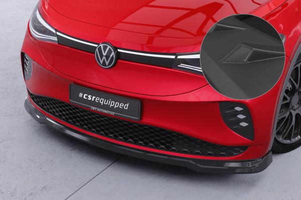 CSR Frontspoiler | Cup-Spoilerlippe mit ABE für VW ID.5 GTX CSL815-L schwarz matt (Lackierung erforderlich)