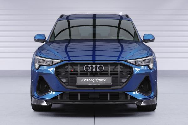 CSR Frontspoiler | Cup-Spoilerlippe mit ABE für Audi e-tron GE CSL817-L schwarz matt (Lackierung erforderlich)