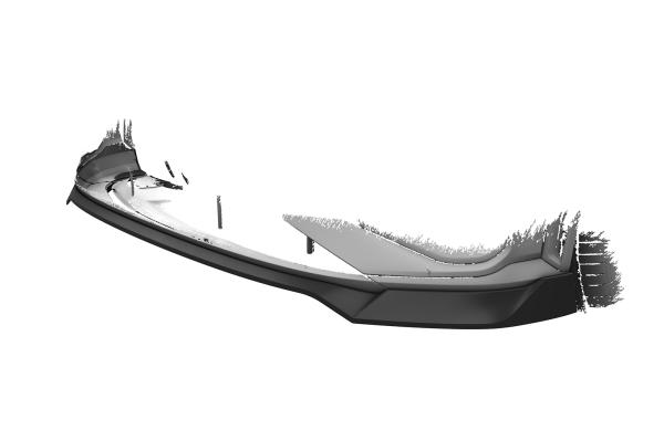 CSR Frontspoiler | Cup-Spoilerlippe mit ABE für Audi e-tron GE CSL817-L schwarz matt (Lackierung erforderlich)