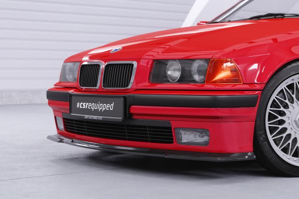 CSR Frontspoiler | Cup-Spoilerlippe mit ABE für BMW 3er E36 Compact CSL818-S schwarz matt strukturiert (keine Lackierung erforderlich)