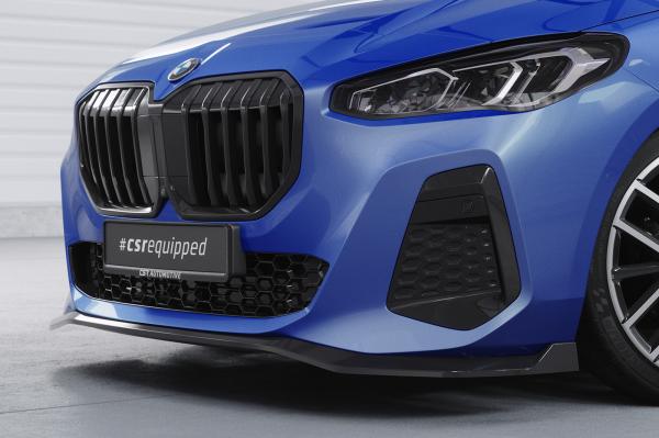 CSR Frontspoiler | Cup-Spoilerlippe mit ABE für BMW 2er U06 Active Tourer CSL821-L schwarz matt (Lackierung erforderlich)