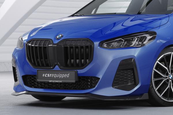 CSR Frontspoiler | Cup-Spoilerlippe mit ABE für BMW 2er U06 Active Tourer CSL821-L schwarz matt (Lackierung erforderlich)