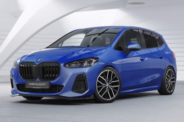 CSR Frontspoiler | Cup-Spoilerlippe mit ABE für BMW 2er U06 Active Tourer CSL821-L schwarz matt (Lackierung erforderlich)
