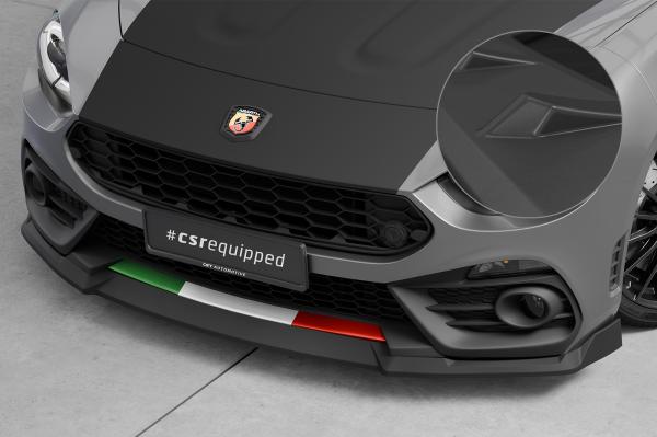 CSR Frontspoiler | Cup-Spoilerlippe mit ABE für Fiat Abarth 124 Spider CSL824-L schwarz matt (Lackierung erforderlich)