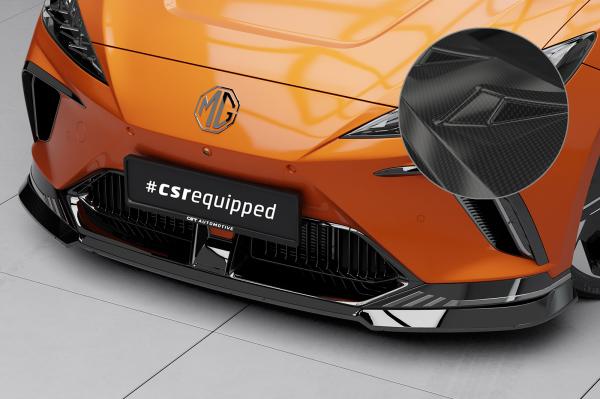 CSR Frontspoiler | Cup-Spoilerlippe mit ABE für MG Mulan / 4 CSL826-C Carbon Look Hochglanz (keine Lackierung erforderlich)
