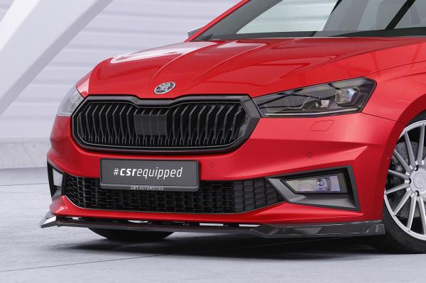 CSR Frontspoiler | Cup-Spoilerlippe mit ABE für Skoda Fabia 4 Monte Carlo CSL829-L schwarz matt (Lackierung erforderlich)
