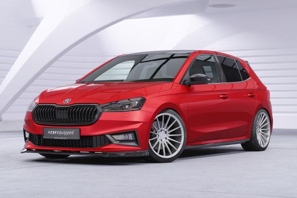 CSR Frontspoiler | Cup-Spoilerlippe mit ABE für Skoda Fabia 4 Monte Carlo CSL829-L schwarz matt (Lackierung erforderlich)