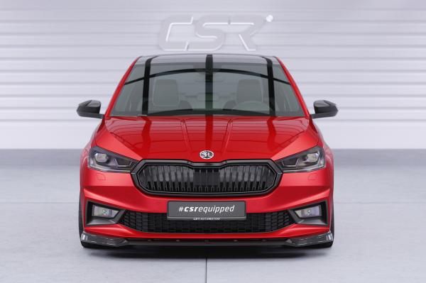 CSR Frontspoiler | Cup-Spoilerlippe mit ABE für Skoda Fabia 4 Monte Carlo CSL829-L schwarz matt (Lackierung erforderlich)