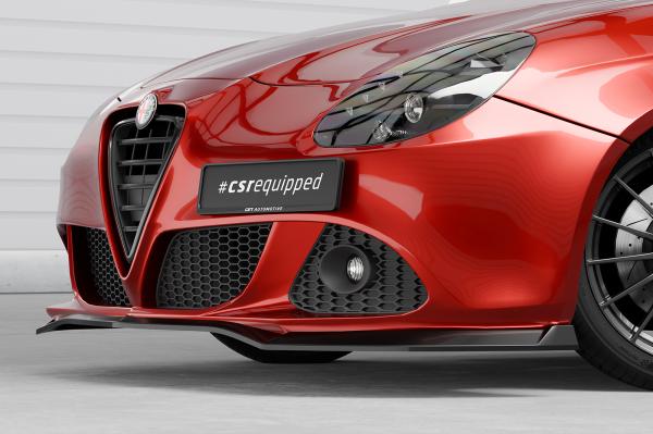 CSR Frontspoiler | Cup-Spoilerlippe mit ABE für Alfa Romeo Giulietta (Typ 940) CSL834-L schwarz matt (Lackierung erforderlich)