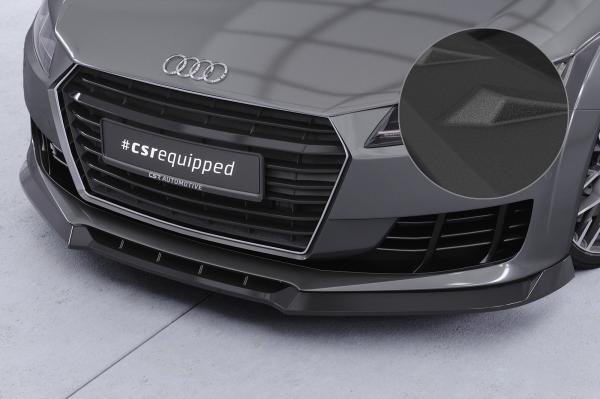 CSR Frontspoiler | Cup-Spoilerlippe mit ABE für Audi TT FV/8S CSL835-S schwarz matt strukturiert (keine Lackierung erforderlich)