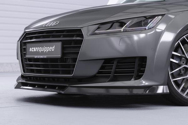 CSR Frontspoiler | Cup-Spoilerlippe mit ABE für Audi TT FV/8S CSL835-S schwarz matt strukturiert (keine Lackierung erforderlich)