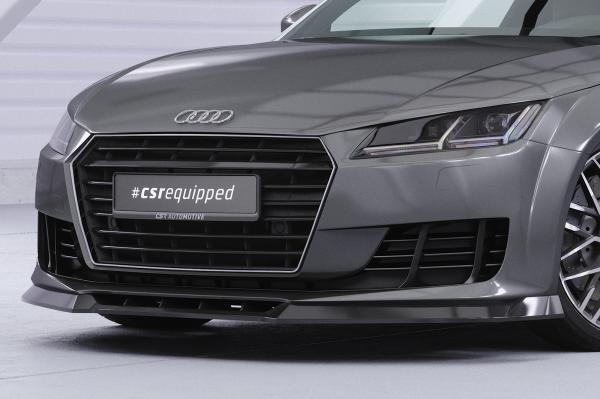 CSR Frontspoiler | Cup-Spoilerlippe mit ABE für Audi TT FV/8S CSL835-S schwarz matt strukturiert (keine Lackierung erforderlich)