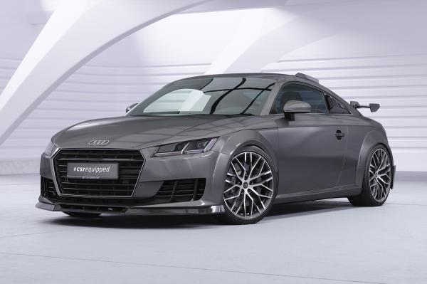 CSR Frontspoiler | Cup-Spoilerlippe mit ABE für Audi TT FV/8S CSL835-S schwarz matt strukturiert (keine Lackierung erforderlich)