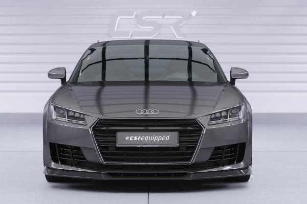 CSR Frontspoiler | Cup-Spoilerlippe mit ABE für Audi TT FV/8S CSL835-S schwarz matt strukturiert (keine Lackierung erforderlich)