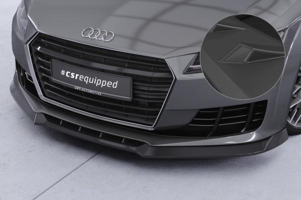 CSR Frontspoiler | Cup-Spoilerlippe mit ABE für Audi TT FV/8S CSL835-L schwarz matt (Lackierung erforderlich)
